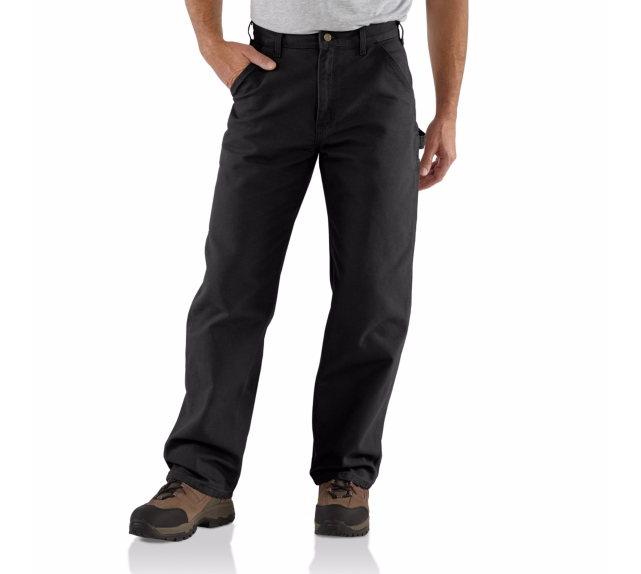 CARHARTT WASHED DUCK WORK PANT BLACK CARHARTT WASHED DUCK WORK PANT BLACK