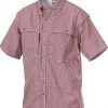 drake waterfowl wingshooter's micro plaid shirt short sleeve