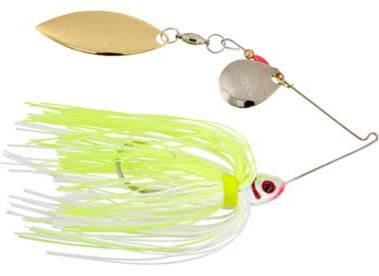 BOOYAH TANDEM BLADE SPINNERBAIT CHARTREUSE WHITE BOOYAH TANDEM BLADE SPINNERBAIT CHARTREUSE WHITE