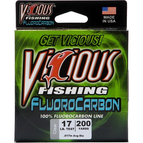 Flo17 vicious fishing 17 lb./200 yd. 100% fluorocarbon spool