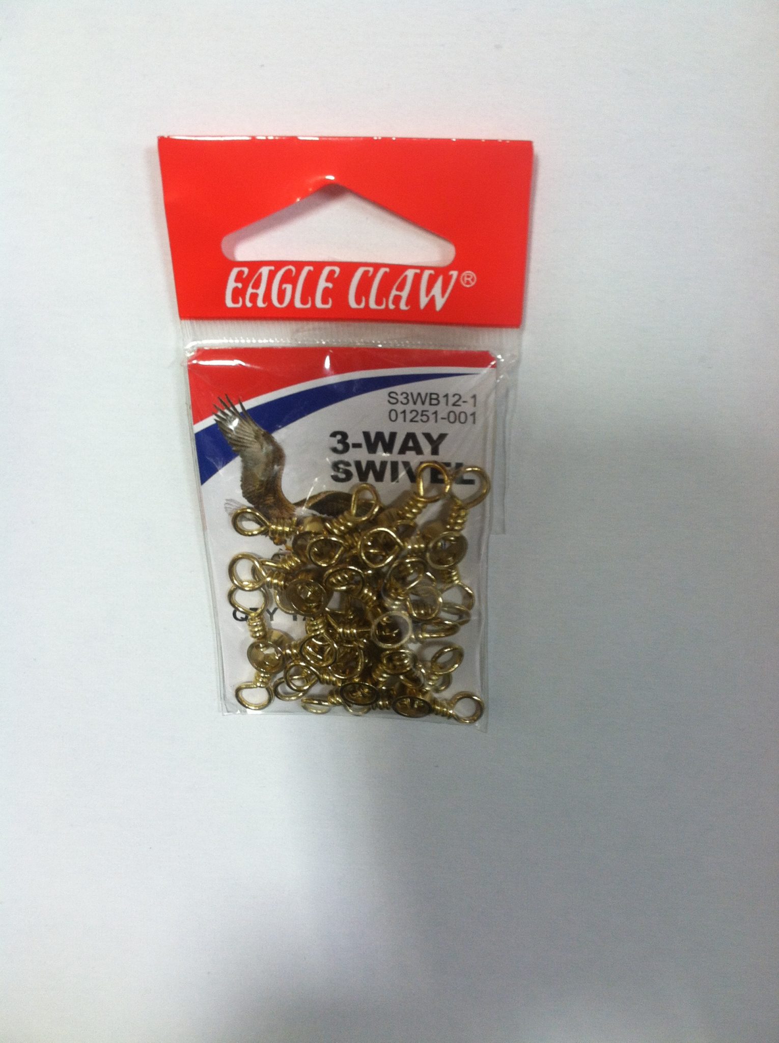 Photo(6) eagle claw 3- way swivel 12 pk.
