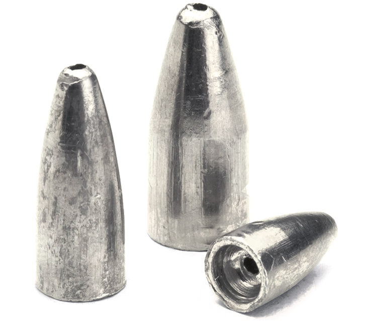 Slip Sinker 2 bullet weights slip sinker 3/16 oz ,10 pk.
