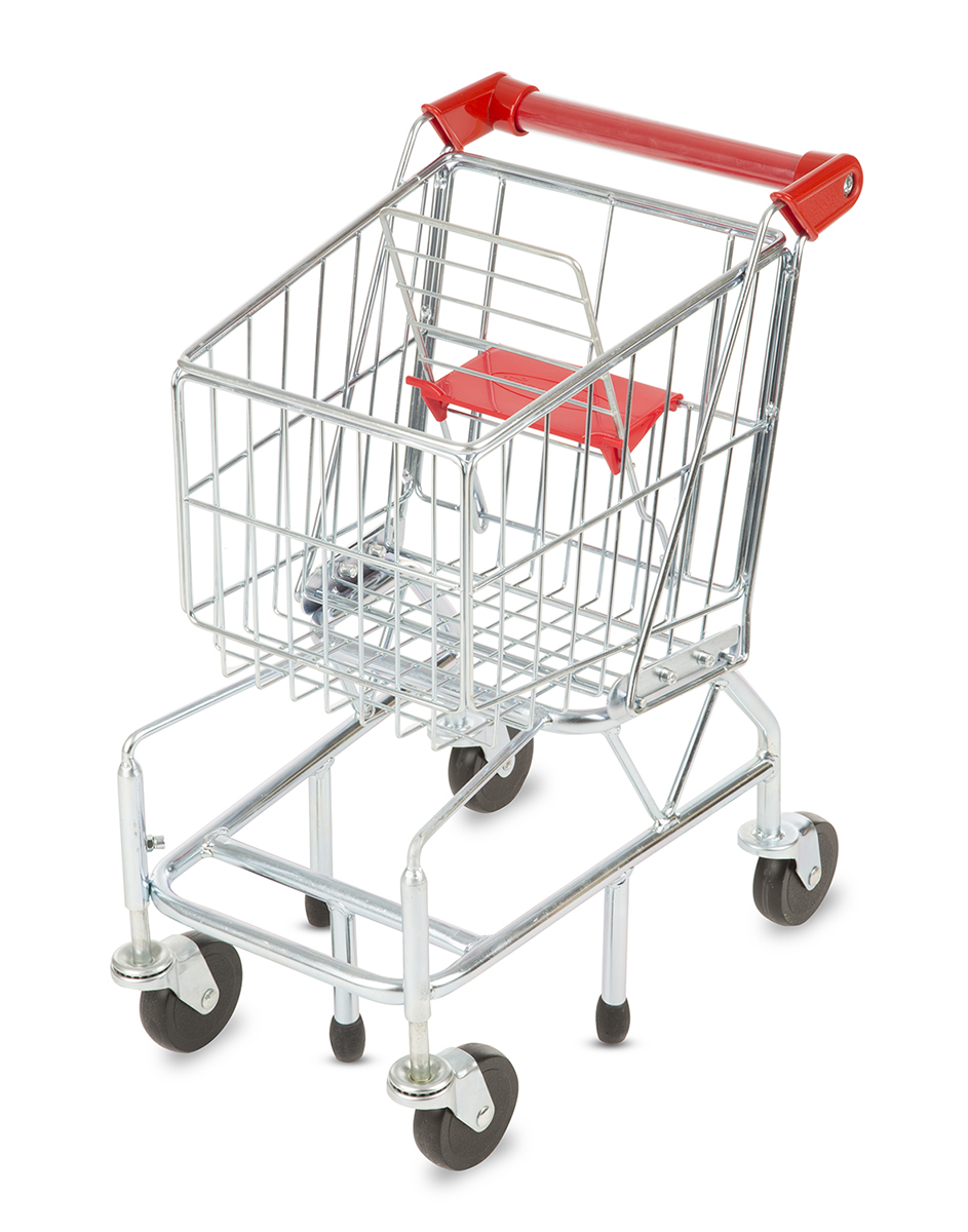 4071 melissa & doug shopping cart toy - metal grocery wagon