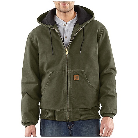 Carhartt Men's Army Green Flannel Lined Active Jacket carhartt men's army green flannel lined active jacket