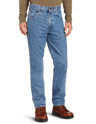 Carhartt Men's Traditional Fit Five Pocket Tapered Leg B18 carhartt men's traditional fit five pocket tapered leg b18
