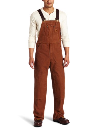 Carhartt Men's Sandstone Bib Overalls Unlined Carhartt Brown carhartt men's sandstone bib overalls unlined carhartt brown