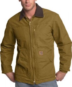 carhartt men's ridge coat sherpa lined sandstone,frontier brown,