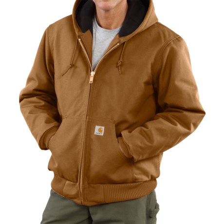 Carhartt Men's Quilted Flannel Lined Duck Active Jacket J140 Carhartt Brown carhartt men's quilted flannel lined duck active jacket j140 carhartt brown