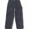 carhartt boys' washed denim dungaree pant
