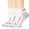 carhartt women's 3 pack force performance low cut socks, white