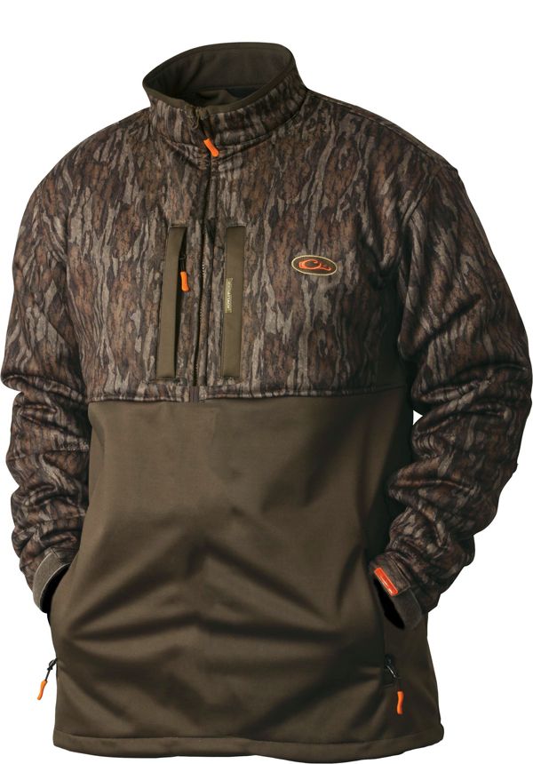 Dw5110 drake non-typical silencer double impact quarter- zip