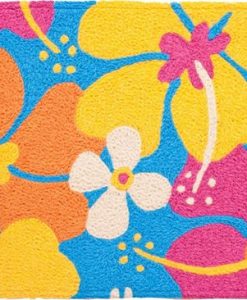 jellybean groovy hibiscus rug