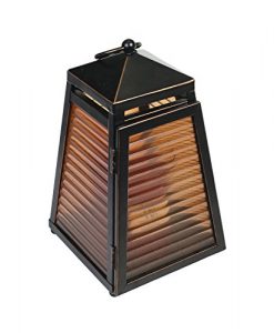 venetian glass lantern for 10 oz. woodwick candle