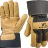 wells lamont grain pigskin leather palm gloves