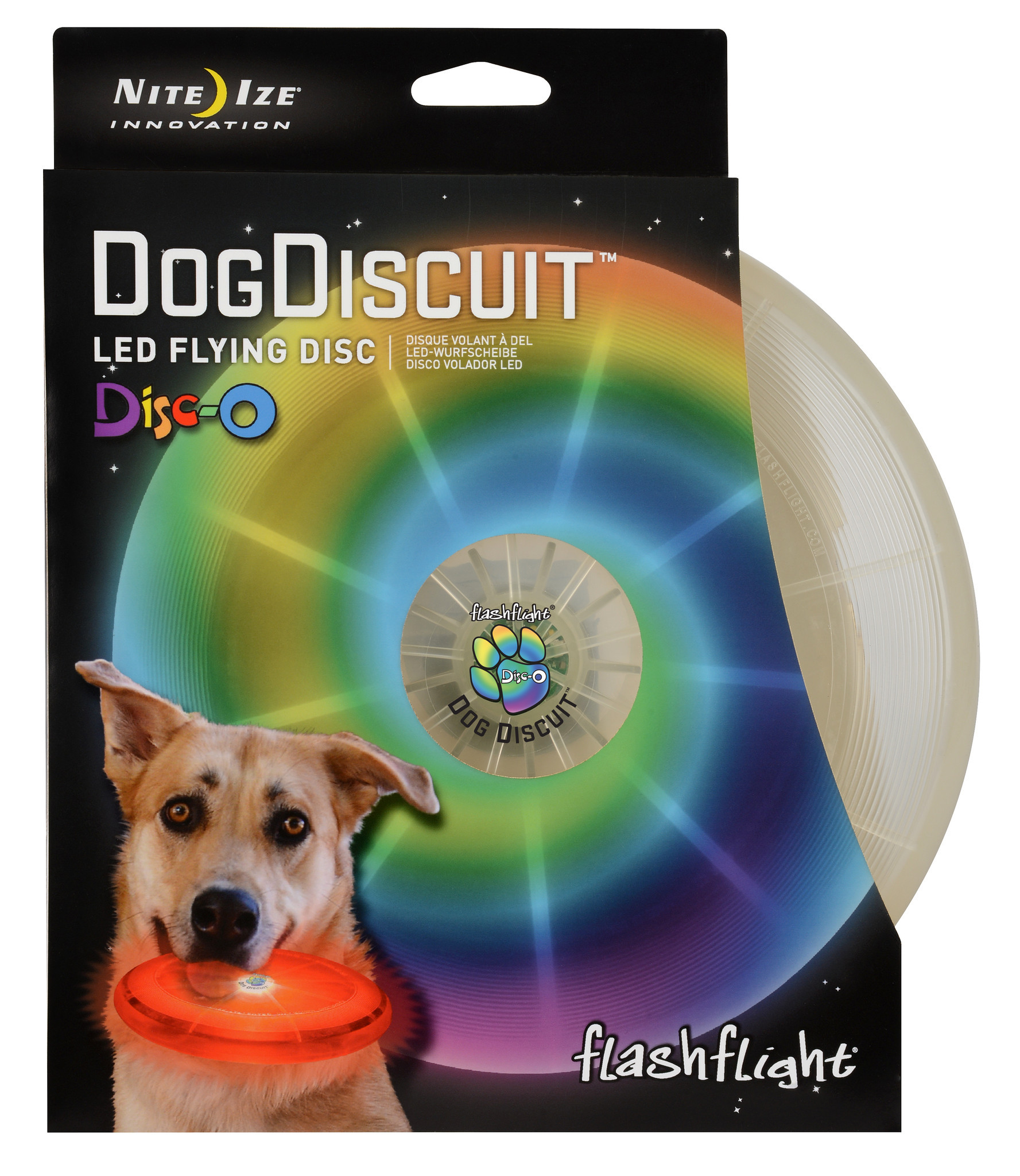 Nite Ize Flashflight Dog Discuit - Led Light-up Flying Disc nite ize flashflight dog discuit - led light-up flying disc