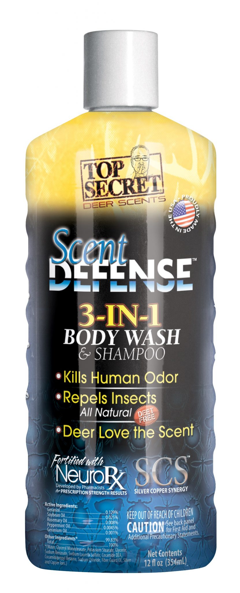 Top Secret Scent Defense Body Wash & Shampoo 12 Oz. top secret scent defense body wash & shampoo 12 oz.