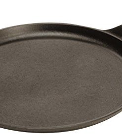lodge pre-seasoned cast-iron round griddle, 10.5-inch