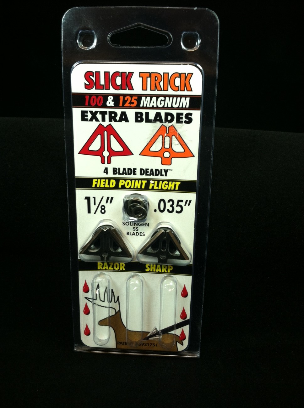 Slick Trick Magnum Replacement Blades 100/125 Grain 4 Pk. slick trick magnum replacement blades 100/125 grain 4 pk.