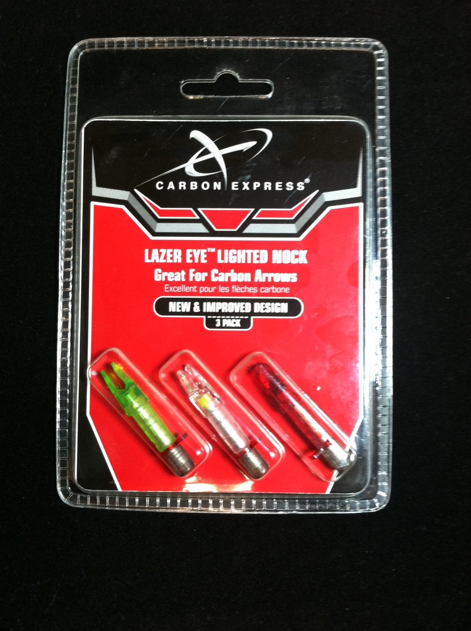 Carbon Express Lazer Eye Lighted Nock 3 Pack carbon express lazer eye lighted nock 3 pack
