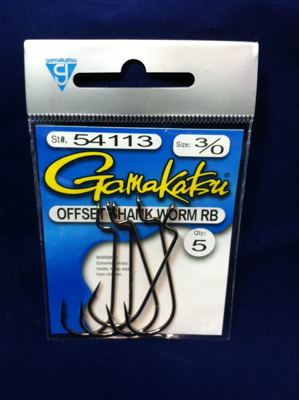 Gamakatsu Offset Shank Worm-round Bend 5 Pk. gamakatsu offset shank worm-round bend 5 pk.