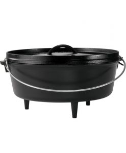 lodge logic 12 inch / 6 quart camp dutch oven