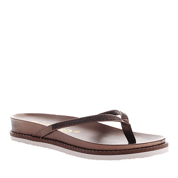 NEW BRONZE Nicole Women's Rhody Thong Flip-Flop