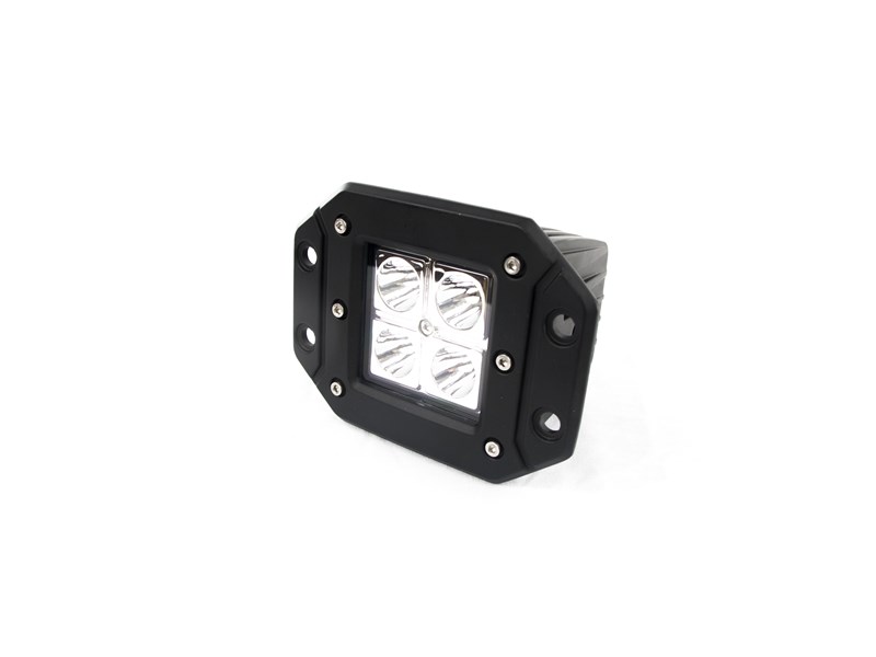 Race Sport Flush Mount 12W 4 LED High-Powered 3x3 LED Spot Light Race Sport Flush Mount 12W 4 LED High-Powered 3x3 LED Spot Light