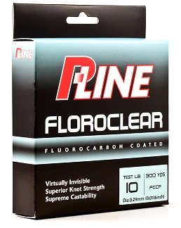 P-Line Floroclear Fluorocarbon Coated Fishing Line 10 lb./300 yd P-Line Floroclear Fluorocarbon Coated Fishing Line 10 lb./300 yd