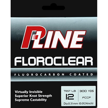 P-Line Floroclear Fluorocarbon Coated Fishing Line 12 lb./300 yd P-Line Floroclear Fluorocarbon Coated Fishing Line 12 lb./300 yd