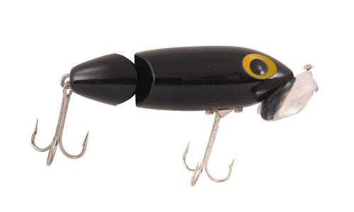 ARBOGAST JOINTED JITTERBUG BLACK ARBOGAST JOINTED JITTERBUG BLACK