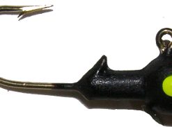 BIG BITE BIG BAITS BALL JIGHEAD BLACK CHARTREUSE EYE