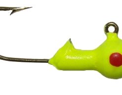 BIG BITE BIG BAITS BALL JIGHEAD CHARTREUSE RED EYE