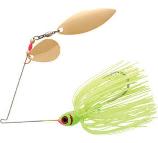 BOOYAH DOUBLE WILLOW SPINNERBAIT CHARTREUSE BOOYAH DOUBLE WILLOW SPINNERBAIT CHARTREUSE