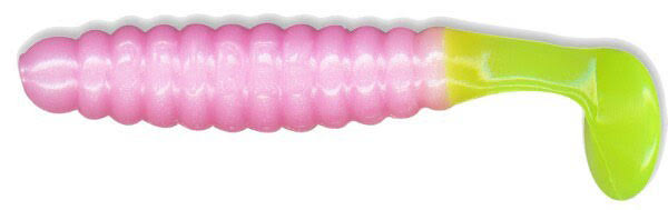 CHARLIE BREWER CRAPPIE SLIDER GRUB BUBBLE GUM CHARTREUSE TAIL CHARLIE BREWER CRAPPIE SLIDER GRUB BUBBLE GUM CHARTREUSE TAIL