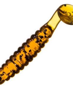 CHARLIE BREWER CRAPPIE SLIDER GRUB PUMPKIN BLACK FLAKE