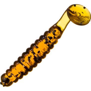 CHARLIE BREWER CRAPPIE SLIDER GRUB PUMPKIN BLACK FLAKE CHARLIE BREWER CRAPPIE SLIDER GRUB PUMPKIN BLACK FLAKE