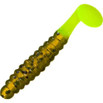 CHARLIE BREWER CRAPPIE SLIDER GRUB WATERMELON CHARTREUSE CHARLIE BREWER CRAPPIE SLIDER GRUB WATERMELON CHARTREUSE