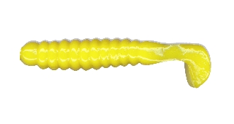 CHARLIE BREWER CRAPPIE SLIDER GRUB YELLOW CHARLIE BREWER CRAPPIE SLIDER GRUB YELLOW