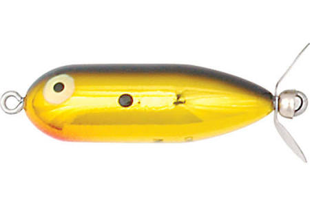 HEDDON TOPWATER HARD BAIT BABY TORPEDO GOLD BLACK HEDDON TOPWATER HARD BAIT BABY TORPEDO GOLD BLACK