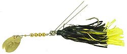 HILDEBRANDT SNAGLESS SALLY SPINNERBAIT GOLD BLACK YELLOW HILDEBRANDT SNAGLESS SALLY SPINNERBAIT GOLD BLACK YELLOW