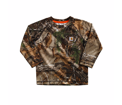 Carhartt Boys' Force Performance Camo Raglan Pocket Tee Carhartt Boys' Force Performance Camo Raglan Pocket Tee