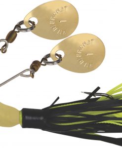 HILDEBRANDT NUGGET SPINNER BAIT GOLD BLADE BLACK CHARTREUSE SKIRT