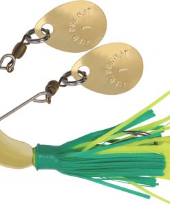 HILDEBRANDT NUGGET SPINNER BAIT GOLD BLADE LEMON LIME SKIRT