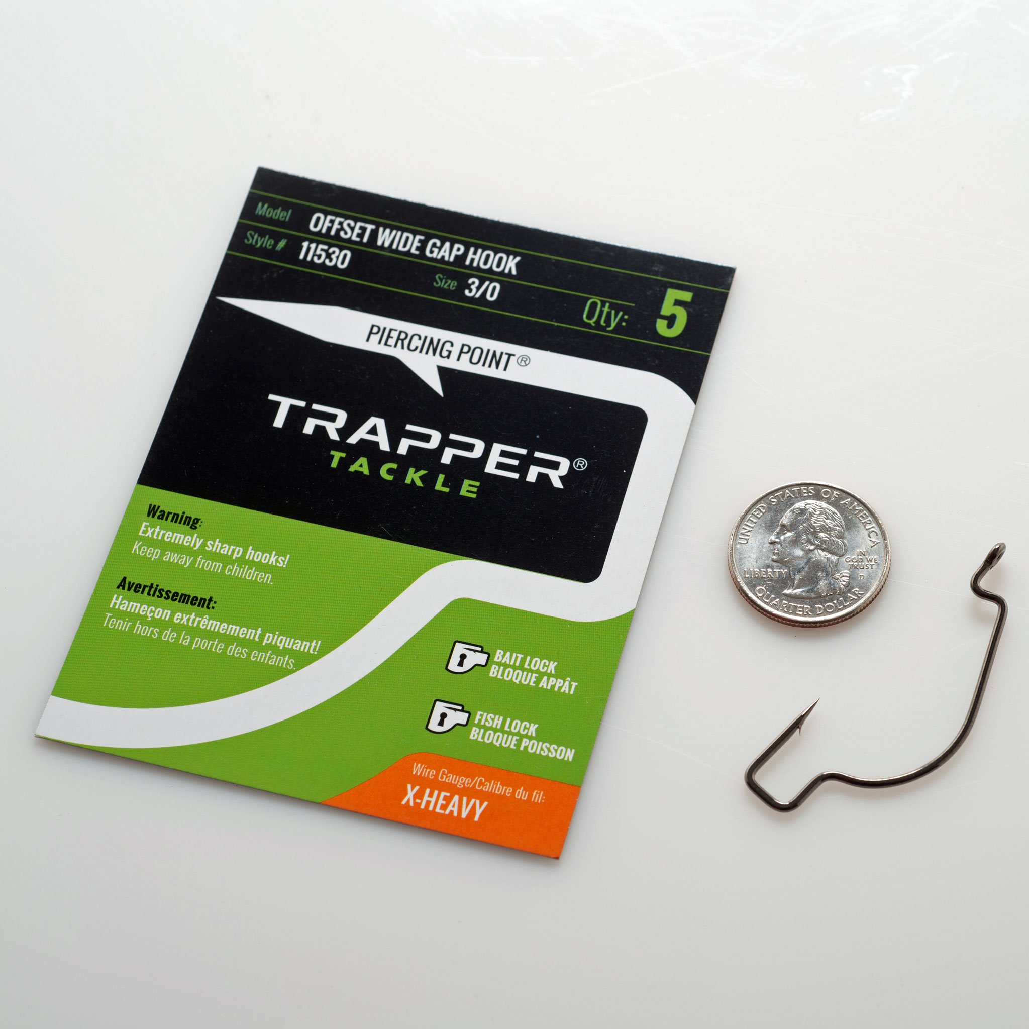 TRAPPER OFFSET WIDE GAP HOOK 3 TRAPPER OFFSET WIDE GAP HOOK 3