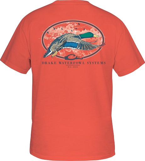 Drake Men's Oval Flying Drake Short Sleeve T-Shirt Drake Men's Oval Flying Drake Short Sleeve T-Shirt