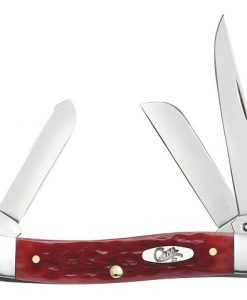 Case Dark Red Bone Standard Jig Chrome Vanadium Medium Stockman