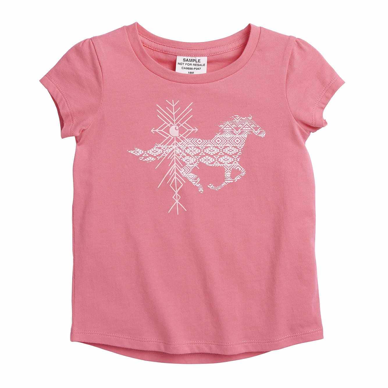 Carhartt Girls' Toddler Aztec Horse Tee Carhartt Girls' Toddler Aztec Horse Tee