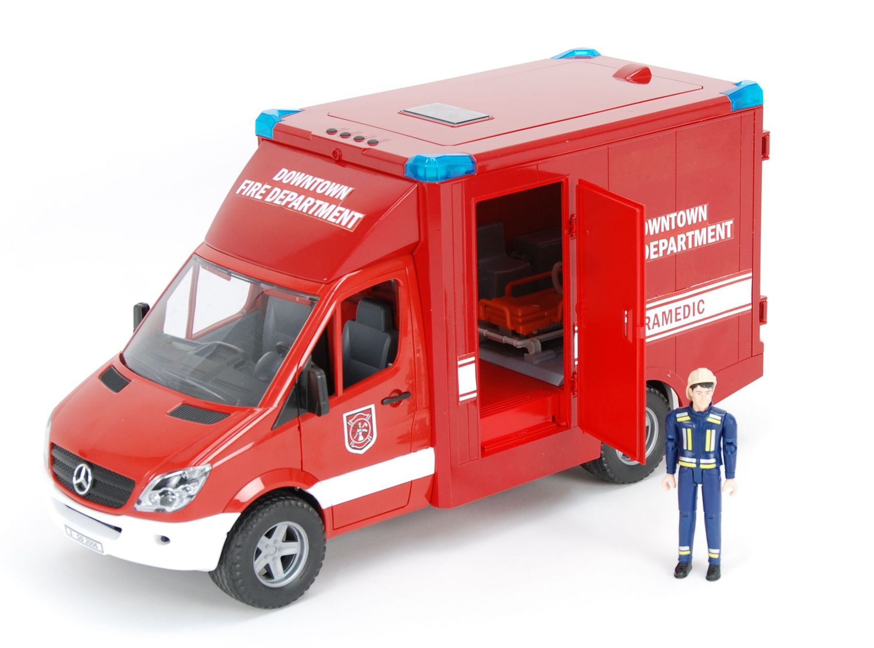 Bruder MB Sprinter Paramedic w/ EMT Driver #BT02539 Bruder MB Sprinter Paramedic w/ EMT Driver #BT02539