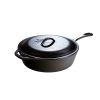 Lodge Logic 5 Qt Cast Iron Covered Deep Skillet #L10CF3
