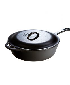 Lodge Logic 5 Qt Cast Iron Covered Deep Skillet #L10CF3